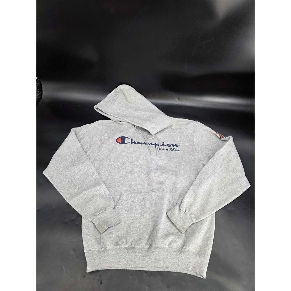 Champion Hoodie Mens Cal State Fullerton Titans Sweater Gray College SZ Small